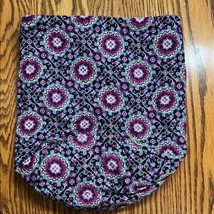 Vera Bradley Black and Purple Floral Pattern